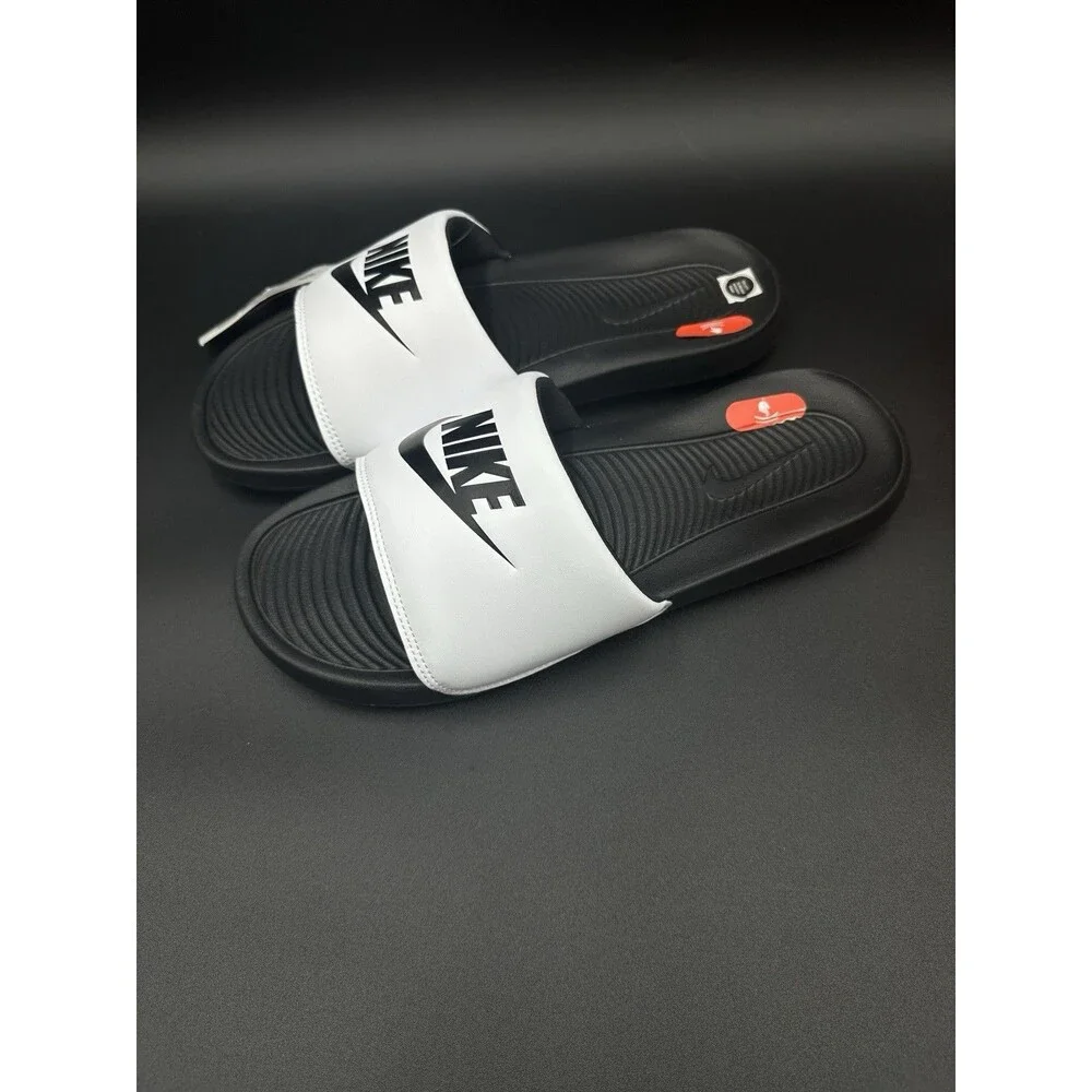 Men's Nike Victori One Slide Black/Black-White (CN9675 005) - SIZE 11
